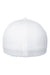 Flexfit Hats 6533 Mens Stretch Fit Hat White Flat Back