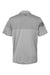 Adidas A213 Mens 3 Stripes Colorblock Moisture Wicking Short Sleeve Polo Shirt Grey Flat Back