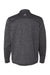 Adidas A284 Mens Heathered 1/4 Zip Pullover Heather Black/Mid Grey Flat Back