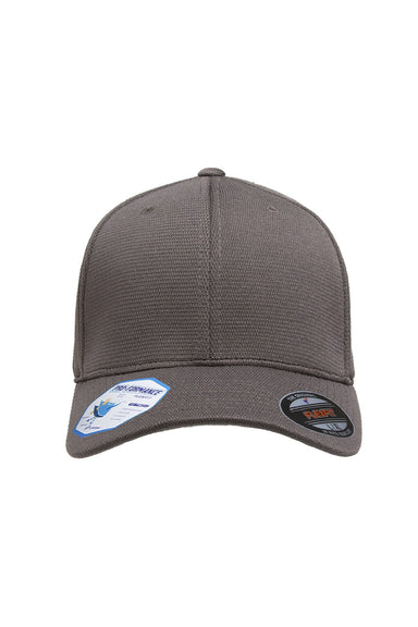 Flexfit Hats 6597 Mens Cool & Dry Moisture Wicking Stretch Fit Hat Grey Flat Front