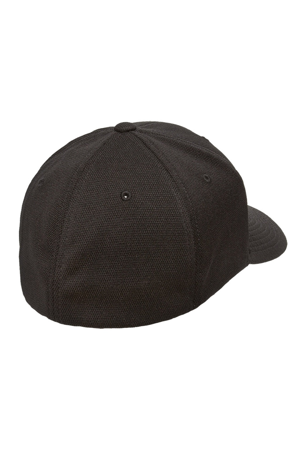 Flexfit Hats 6597 Mens Cool & Dry Moisture Wicking Stretch Fit Hat Black Flat Back