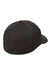Flexfit Hats 6597 Mens Cool & Dry Moisture Wicking Stretch Fit Hat Black Flat Back