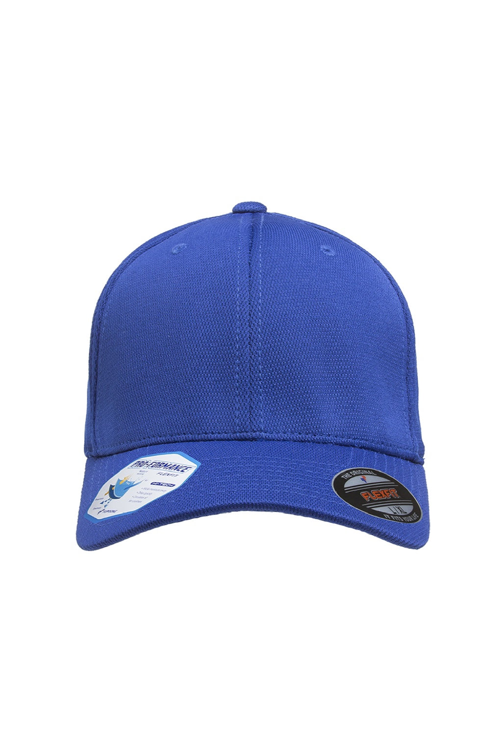 Flexfit Hats 6597 Mens Cool & Dry Moisture Wicking Stretch Fit Hat Royal Blue Flat Front