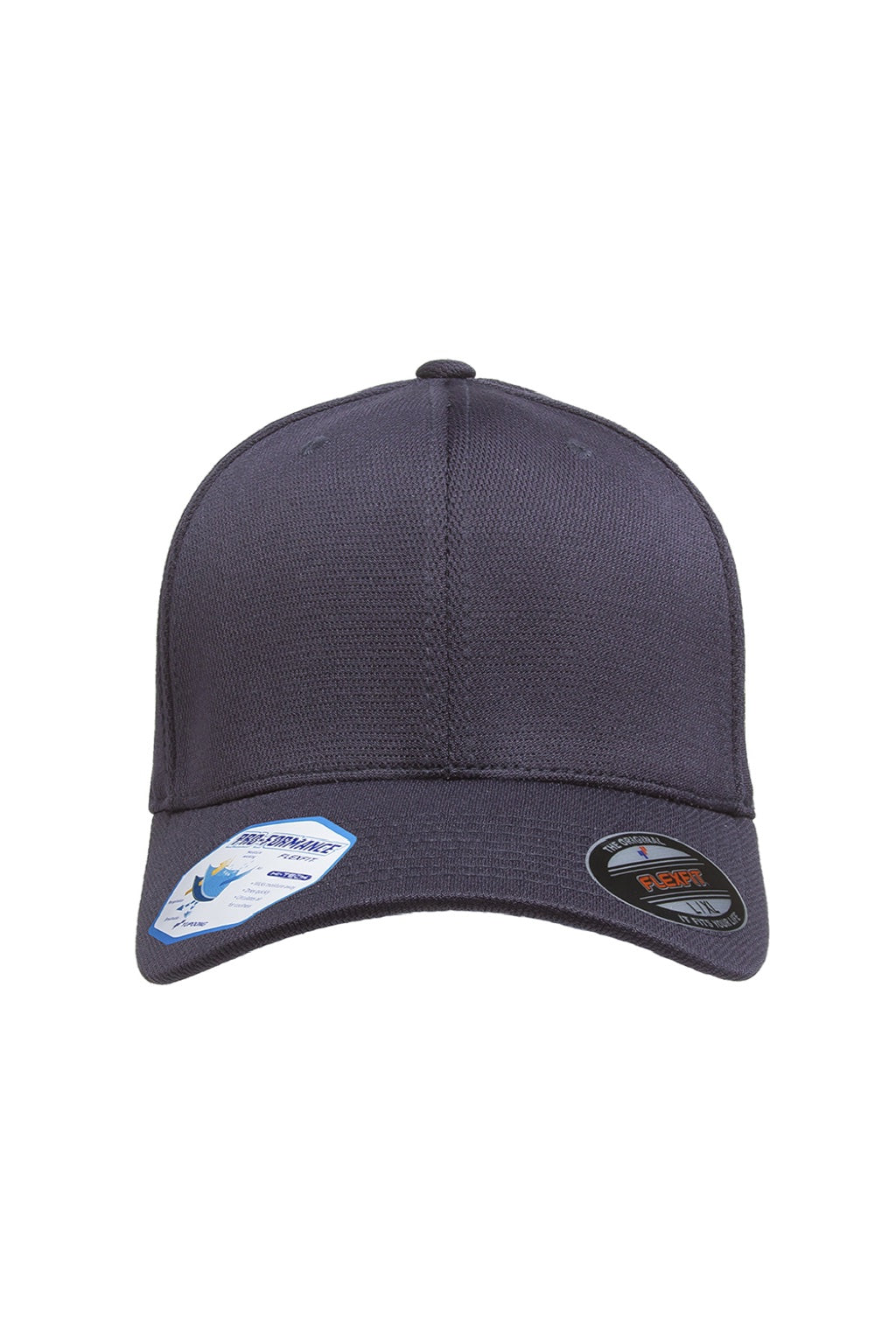 Flexfit Hats 6597 Mens Cool & Dry Moisture Wicking Stretch Fit Hat Navy Blue Flat Front