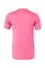 Bella + Canvas BC3001/3001C Mens Jersey Short Sleeve Crewneck T-Shirt Charity Pink Flat Back