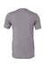 Bella + Canvas BC3001/3001 Mens Jersey Short Sleeve Crewneck T-Shirt Storm Grey Flat Back