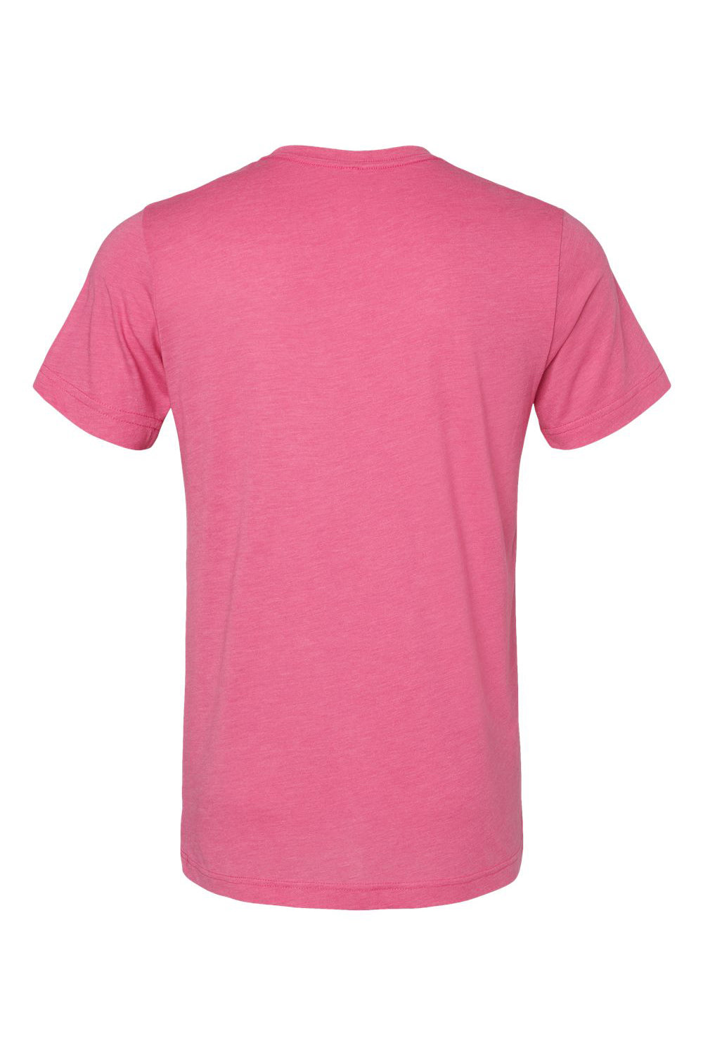 Bella + Canvas BC3413/3413C/3413 Mens Short Sleeve Crewneck T-Shirt Charity Pink Flat Back