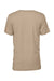 Bella + Canvas BC3413/3413C/3413 Mens Short Sleeve Crewneck T-Shirt Tan Flat Back