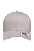 Yupoong Hats 6606 Mens Retro Snapback Trucker Hat Silver Grey Flat Front