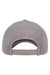 Yupoong Hats 6606 Mens Retro Snapback Trucker Hat Silver Grey Flat Back