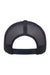 Yupoong Hats 6606 Mens Retro Snapback Trucker Hat Navy Blue Flat Back