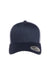 Yupoong Hats 6606 Mens Retro Snapback Trucker Hat Navy Blue/White Flat Front