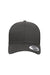 Yupoong Hats 6606 Mens Retro Snapback Trucker Hat Heather Dark Grey Flat Front