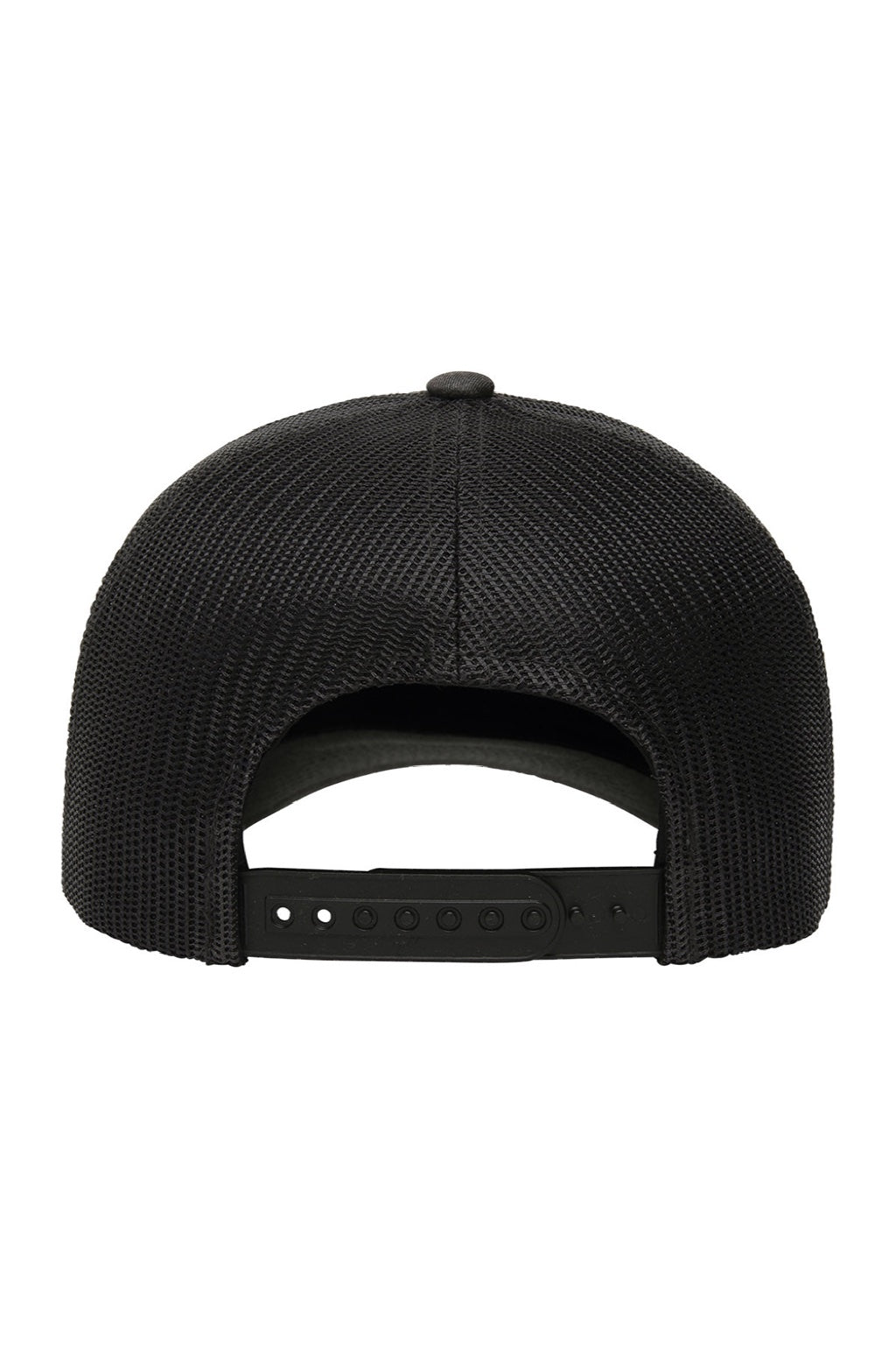 Yupoong Hats 6606 Mens Retro Snapback Trucker Hat Heather Dark Grey Flat Back