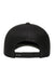Yupoong Hats 6606 Mens Retro Snapback Trucker Hat Heather Dark Grey Flat Back