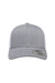 Yupoong Hats 6606 Mens Retro Snapback Trucker Hat Heather Grey/White Flat Front