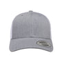 Yupoong Hats Mens Retro Snapback Trucker Hat - Heather Grey/White