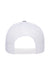 Yupoong Hats 6606 Mens Retro Snapback Trucker Hat Heather Grey/White Flat Back