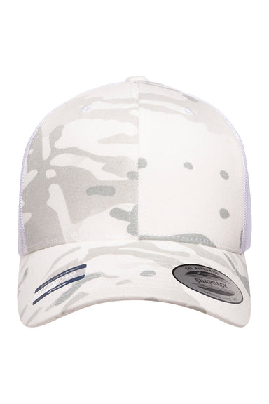 Yupoong Hats 6606MC Mens Classics Retro Snapback Trucker Hat Multicam Alpine Flat Front
