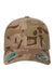 Yupoong Hats 6606MC Mens Classics Retro Snapback Trucker Hat Multicam Arid/Tan Flat Front