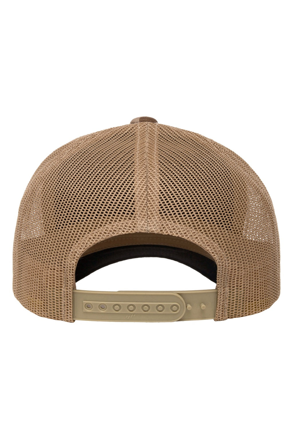 Yupoong Hats 6606MC Mens Classics Retro Snapback Trucker Hat Multicam Arid/Tan Flat Back