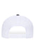 Yupoong Hats 6606R/6606RT Mens Sustainable Retro Snapback Trucker Hat Black/White Flat Back