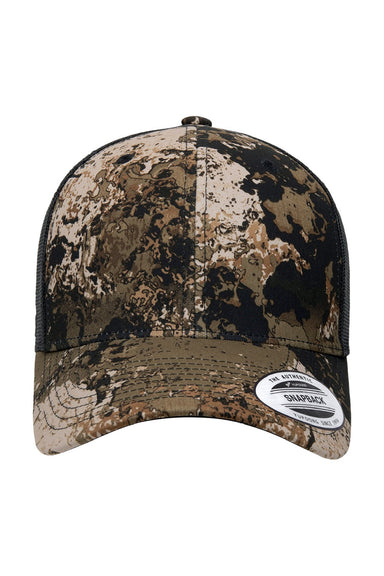 Yupoong Hats 6606VC Mens Veil Retro Snapback Trucker Hat Wideland Flat Front