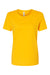 Bella + Canvas BC6400/B6400/6400 Womens Relaxed Jersey Short Sleeve Crewneck T-Shirt Gold Flat Front