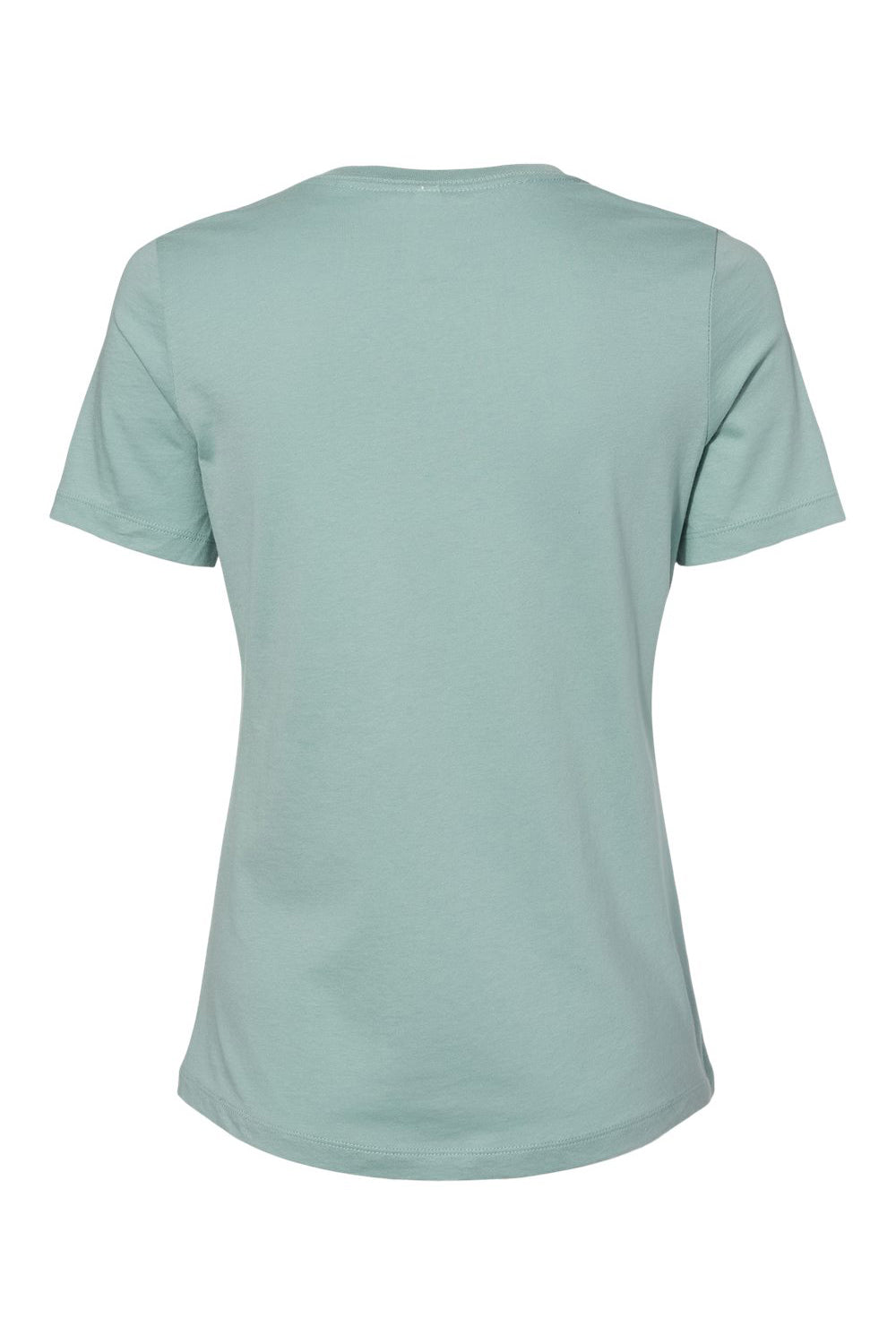 Bella + Canvas BC6400/B6400/6400 Womens Relaxed Jersey Short Sleeve Crewneck T-Shirt Dusty Blue Flat Back