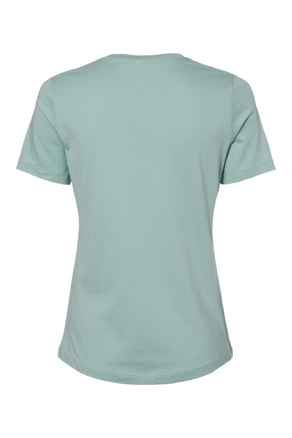 Bella + Canvas BC6400/6400 Womens Relaxed Jersey Short Sleeve Crewneck T-Shirt Dusty Blue Flat Back