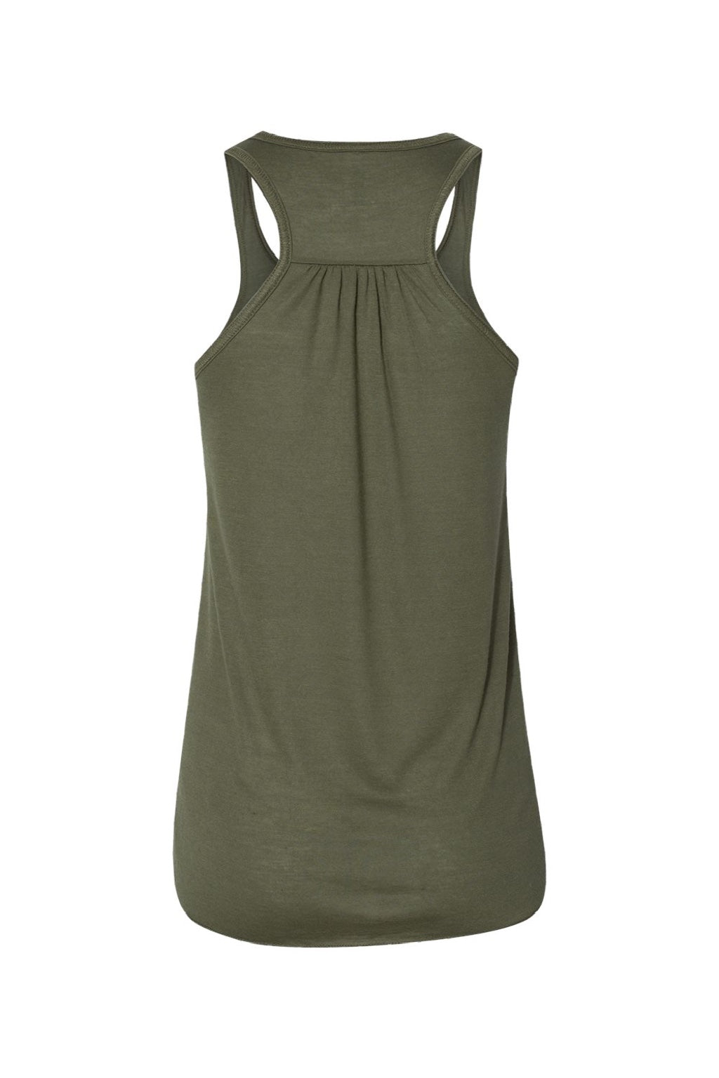 Bella + Canvas BC8800/8800 Womens Flowy Tank Top Military Green Flat Back