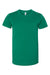 Bella + Canvas 3001Y Youth Jersey Short Sleeve Crewneck T-Shirt Kelly Green Flat Front