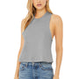 Bella + Canvas Womens Cropped Tank Top - Heather Grey