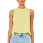 Bella + Canvas Womens Cropped Tank Top - Heather French Vanilla