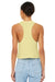 Bella + Canvas BC6682/6682 Womens Cropped Tank Top Heather French Vanilla Model Back