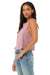 Bella + Canvas BC6682/6682 Womens Cropped Tank Top Heather Orchid Model 3Q
