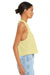 Bella + Canvas BC6682/6682 Womens Cropped Tank Top Heather French Vanilla Model Side