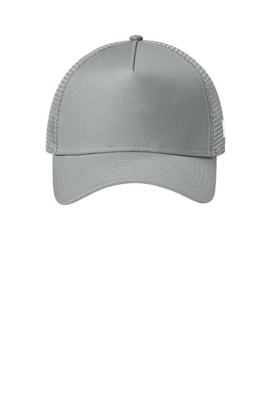 New Era Hats NE205 Mens Adjustable Trucker Hat Flag Grey Flat Front