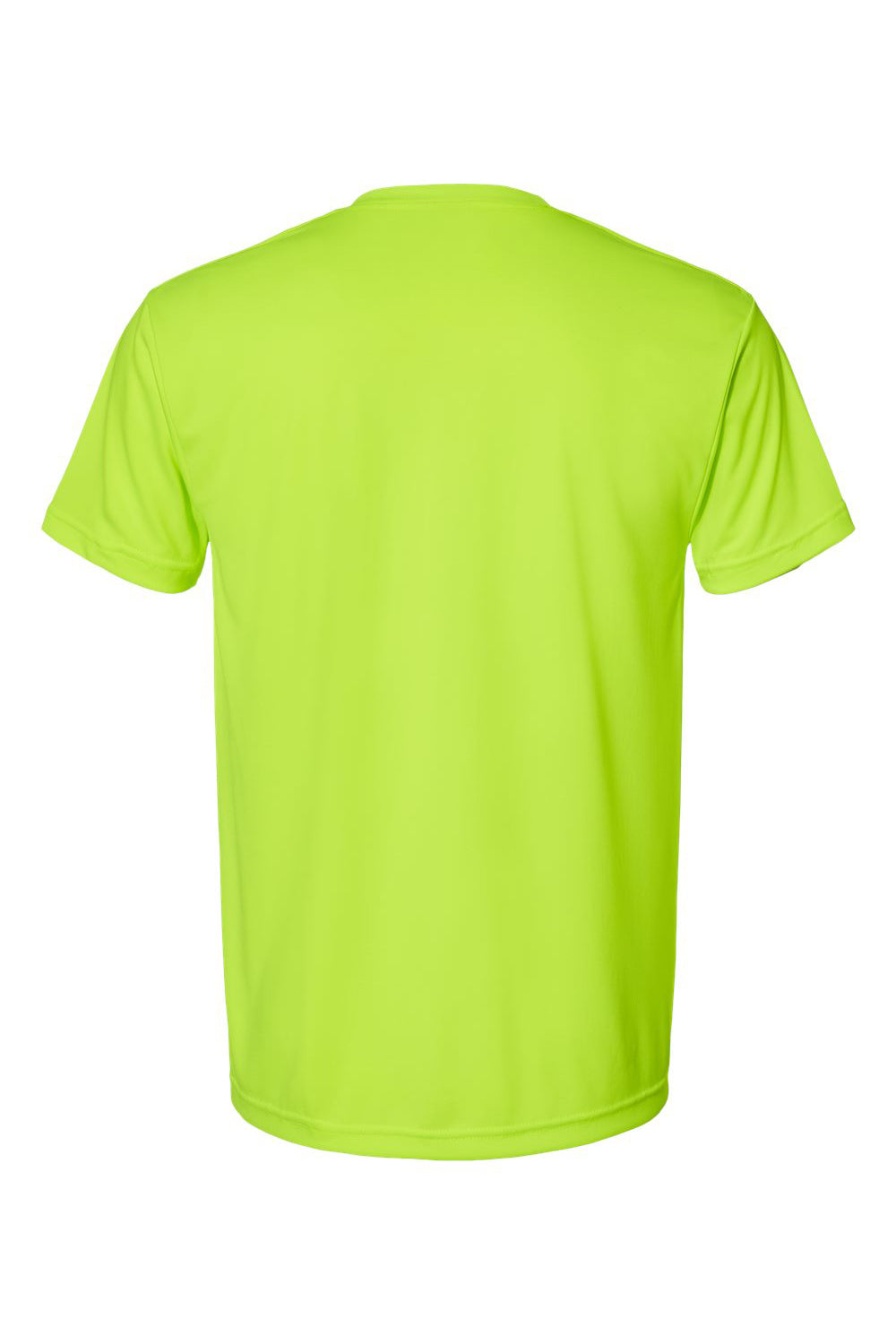 Bayside 5300 Mens USA Made Performance Short Sleeve Crewneck T-Shirt Lime Green Flat Back