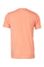 Bella + Canvas BC3001/3001 Mens Jersey Short Sleeve Crewneck T-Shirt Sunset Orange Flat Back