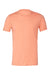 Bella + Canvas BC3001/3001 Mens Jersey Short Sleeve Crewneck T-Shirt Sunset Orange Flat Front