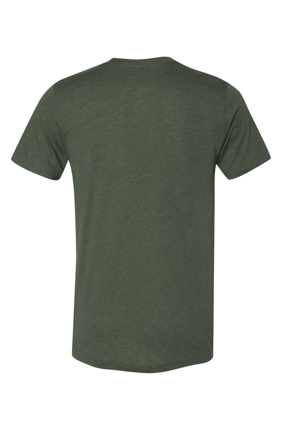 Bella + Canvas BC3413/3413C/3413 Mens Short Sleeve Crewneck T-Shirt Military Green Flat Back