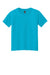 Gildan 64000BCVC Youth Softstyle CVC Short Sleeve Crewneck T-Shirt Caribbean Blue Mist Flat Front