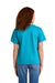 Gildan 64000BCVC Youth Softstyle CVC Short Sleeve Crewneck T-Shirt Caribbean Blue Mist Model Back