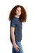Gildan 64000BCVC Youth Softstyle CVC Short Sleeve Crewneck T-Shirt Navy Blue Mist Model Side