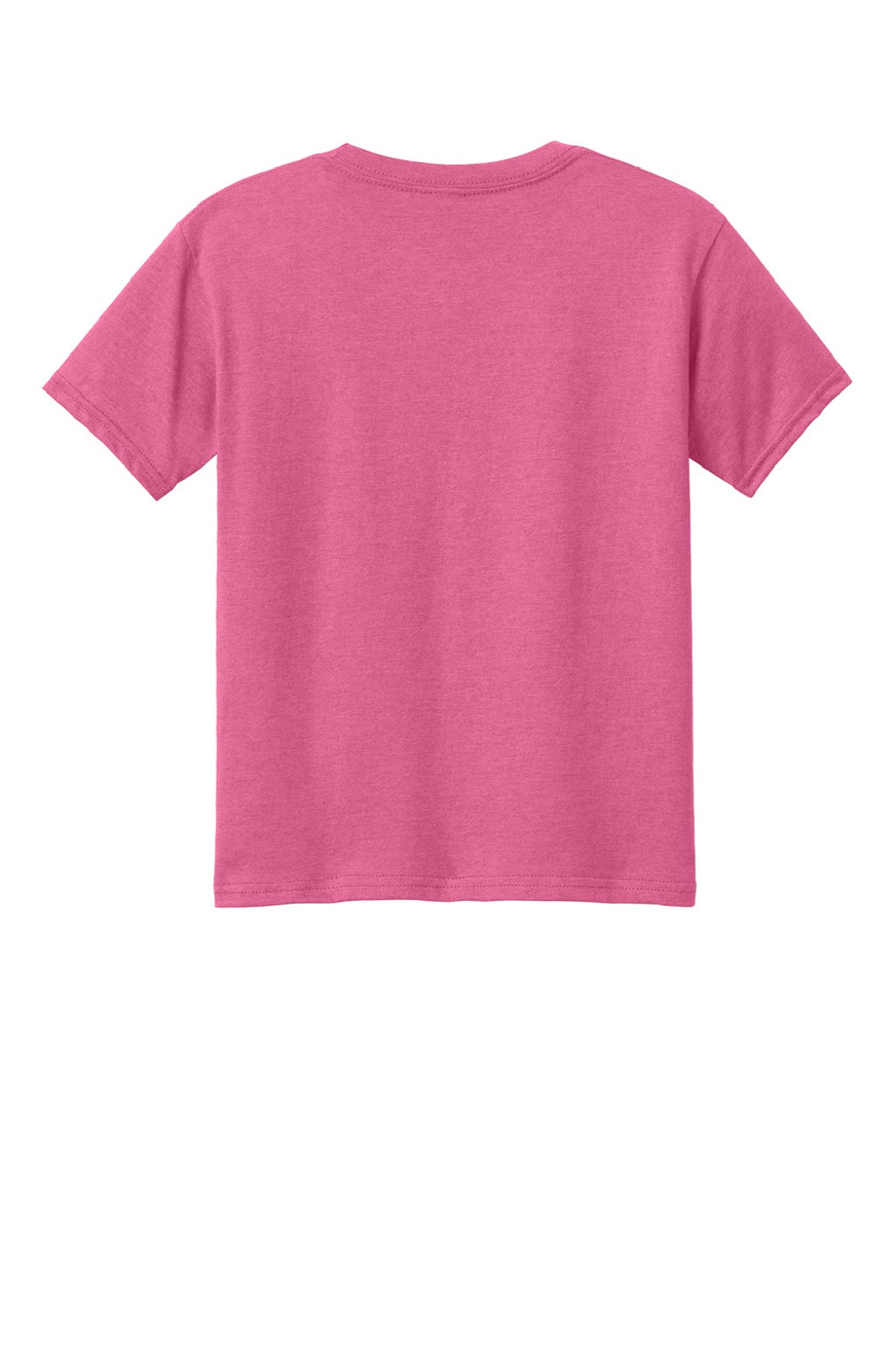Gildan 64000BCVC Youth Softstyle CVC Short Sleeve Crewneck T-Shirt Pink Lemonade Mist Flat Back