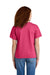 Gildan 64000BCVC Youth Softstyle CVC Short Sleeve Crewneck T-Shirt Pink Lemonade Mist Model Back