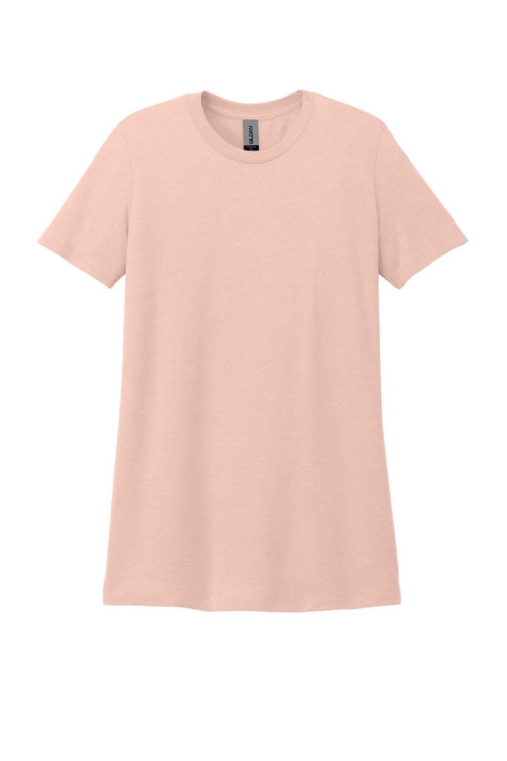 Gildan 64001LCVC Womens Softstyle CVC Short Sleeve Crewneck T-Shirt Dusty Rose Pink Flat Front