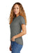 Gildan 64001LCVC Womens Softstyle CVC Short Sleeve Crewneck T-Shirt Gunmetal Grey Model Side