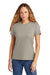 Gildan 64001LCVC Womens Softstyle CVC Short Sleeve Crewneck T-Shirt Slate Grey Model Front